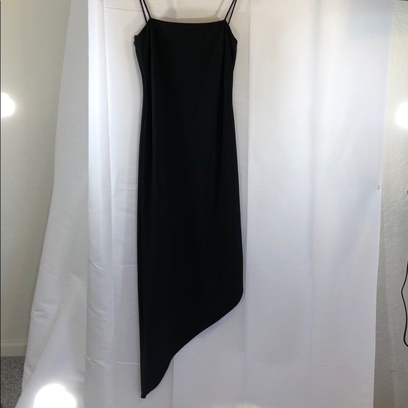 Arianna by Rachel Kay Size 6 Black Slit Dress - Picture 1 of 2